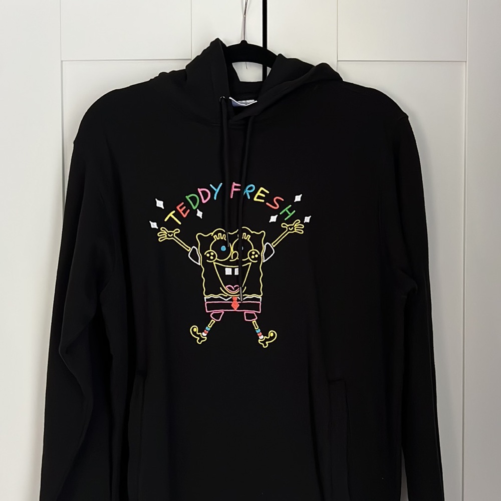 Teddy Fresh x SpongeBob Black Hoodie SZ S